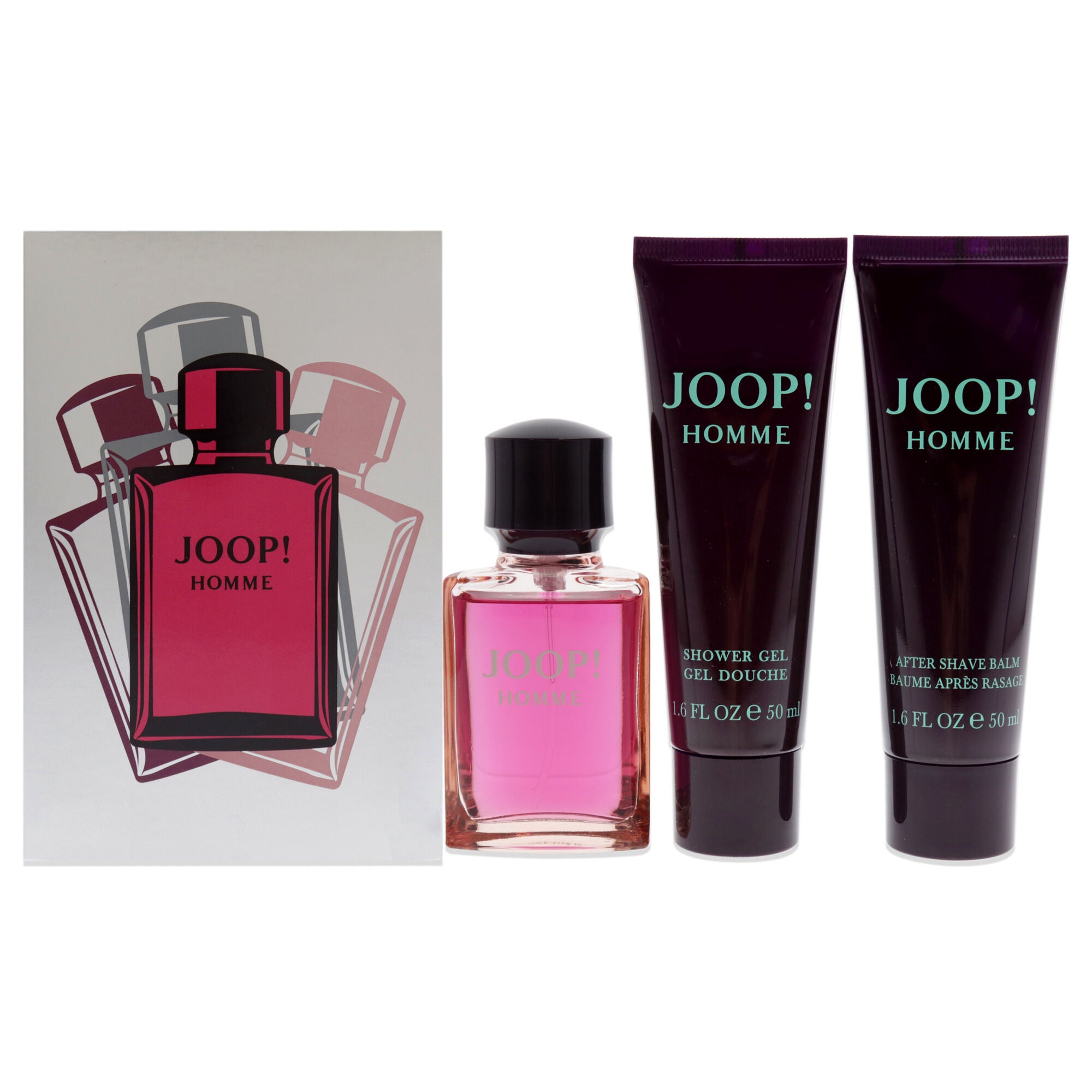 Joop by Joop for Men - 3 Pc Gift Set 1oz EDT Spray, 1.6oz Shower Gel, 1.6oz After Shave Balm, See Description, hi-res image number 0