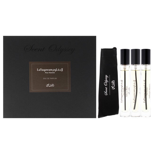 Scent Odyssey - La Yuqawam by Rasasi for Men - 3 Pc Mini Gift Set 0.25oz, NA, hi-res image number null