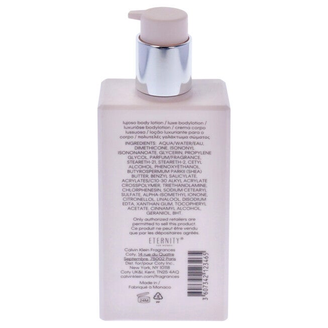 Eternity by Calvin Klein for Women - 6.7 oz Luxurious Body Lotion, NA, alternate image number null