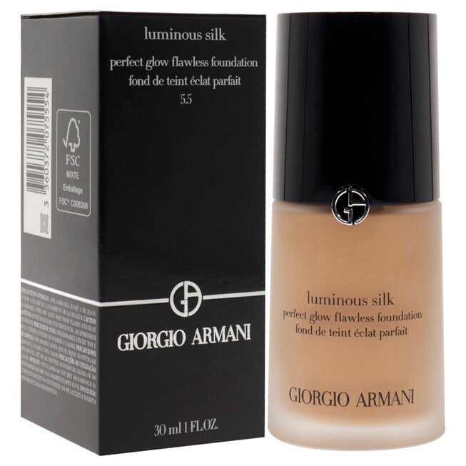 Luminous Silk Foundation - 5.5 Medium Neutral by Giorgio Armani for Women - 1 oz Foundation, , alternate image number null