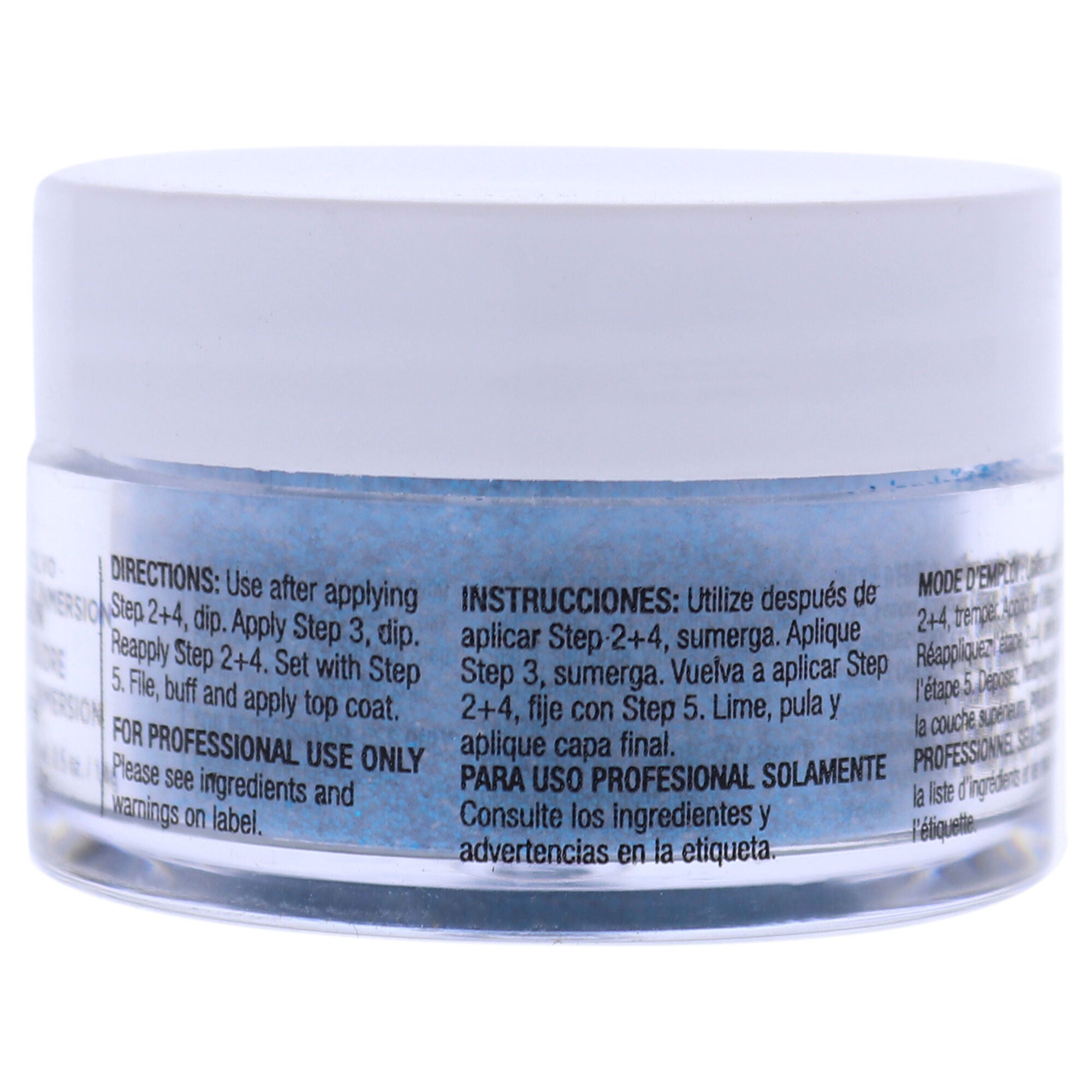 Pro Powder Polish Nail Colour Dip System - Deep Blue Glitter by Cuccio Colour for Women - 0.5 oz Nail Powder, See Description, alternate image number 2