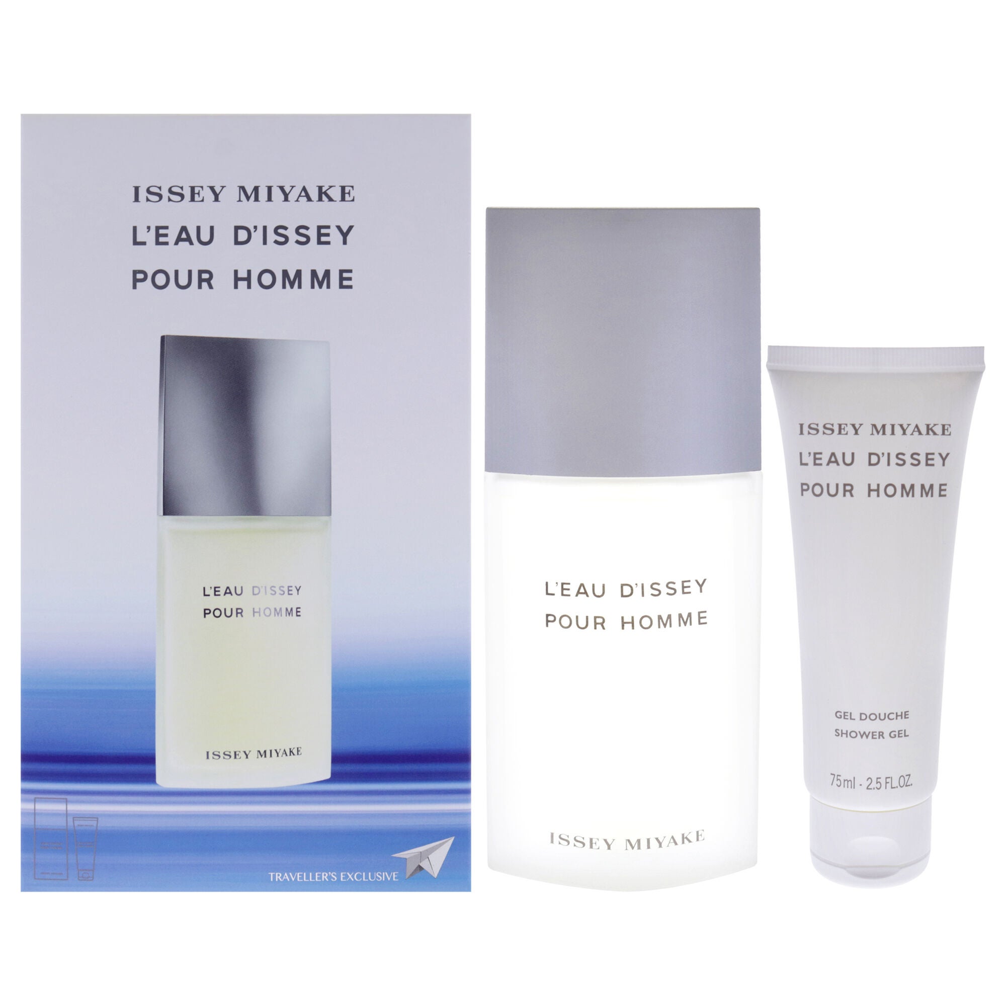 Leau Dissey by Issey Miyake for Men - 2 Pc Gift Set 4.2oz EDT Spray, 2.5oz Shower Gel, See Description, hi-res image number 0