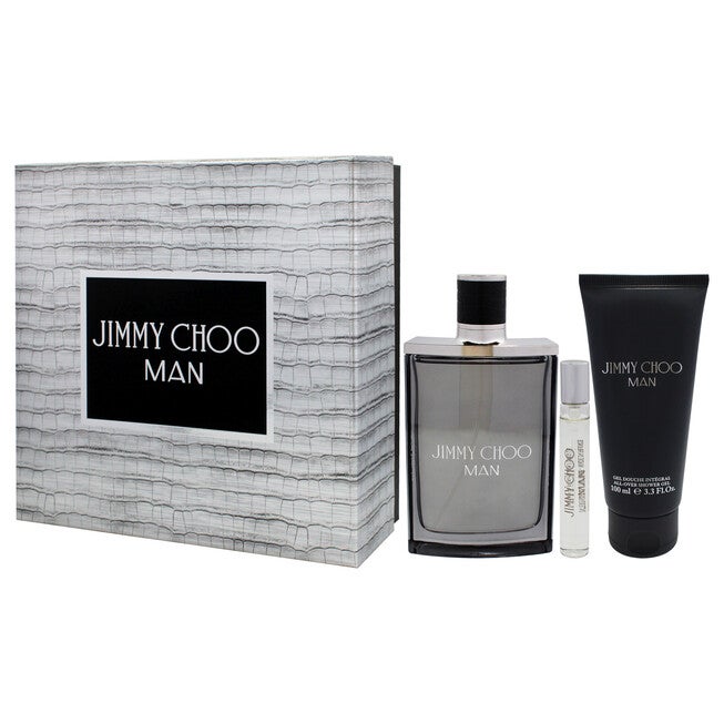 Jimmy Choo Man by Jimmy Choo for Men - 3 Pc Gift Set 3.3oz EDT Spray, 0.25oz EDT Spray, 3.3oz Shower Gel, NA, alternate image number null