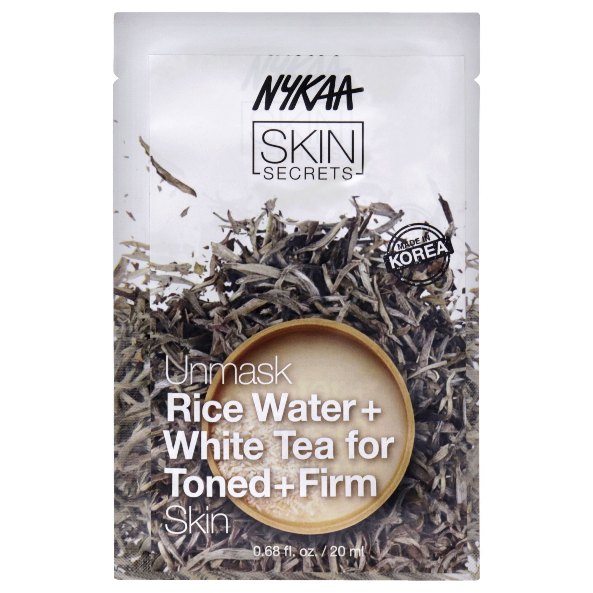 Skin Secrets Sheet Mask - Rice Water and White Tea by Nykaa Naturals for Women - 1 Pc Mask, See Description, hi-res image number 0