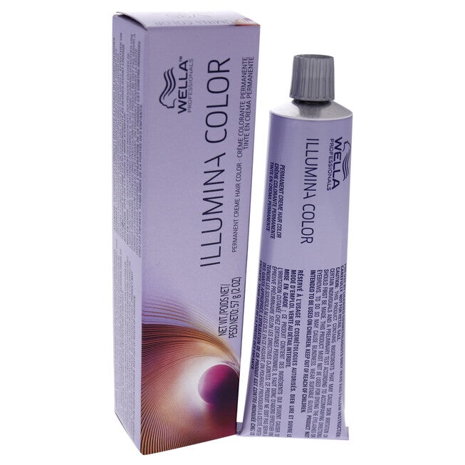 Illumina Color Permanent Creme Hair Color - 5 35 Light Brown-Gold Red Violet by Wella for Unisex - 2 oz Hair Color, NA, alternate image number null