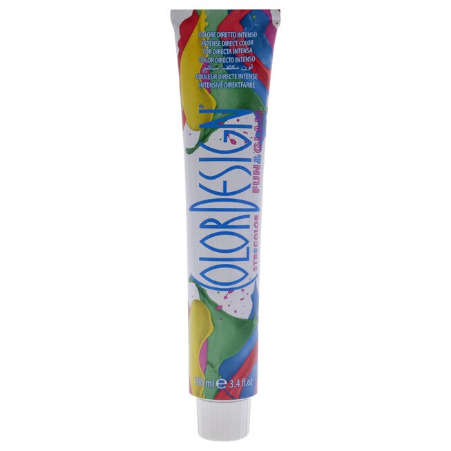 Fun and Glam Demi-Permanent Hair Color - Extreme Red by ColorDesign for Unisex - 3.4 oz Hair Color, NA, alternate image number null