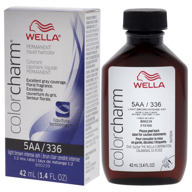 Color Charm Permanent Liquid Hair Color - 336 5AA Light Drab Brown by Wella for Unisex - 1.42 oz Hair Color, NA, alternate image number null