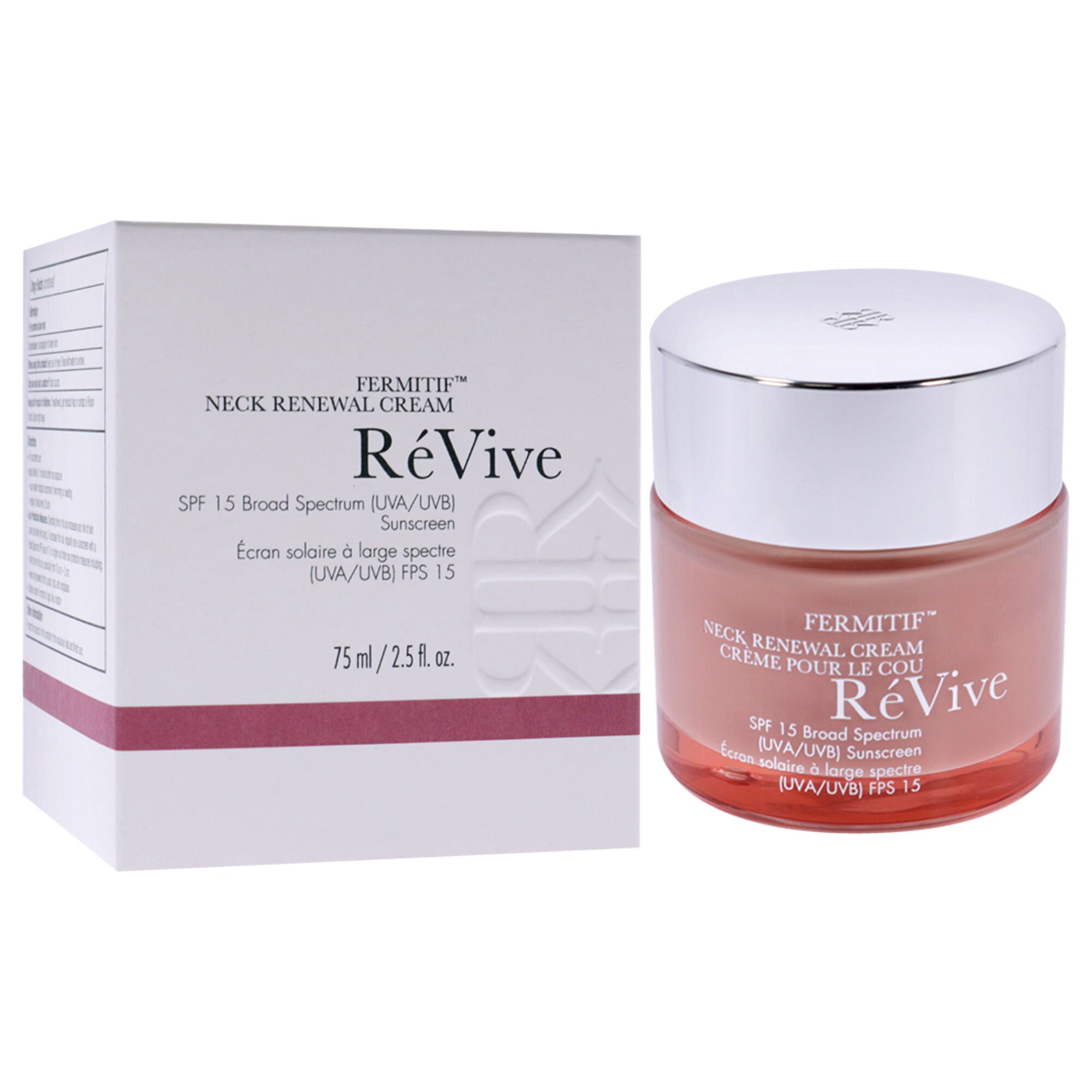 Fermitif Neck Renewal Cream Sunscreen SPF 15 by Revive for Women - 2.5 oz Sunscreen, See Description, alternate image number 1