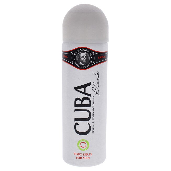 Cuba Black by Cuba for Men - 6.6 oz Body Spray, , alternate image number null