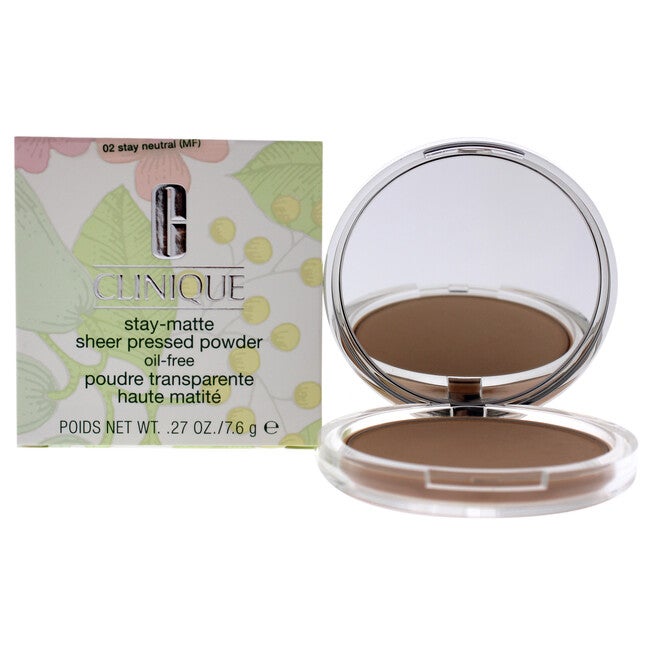 Stay-Matte Sheer Pressed Powder - 02 Stay Neutral (MF) - Dry Combination To Oi by Clinique for Women - 0.27 oz Powder, , alternate image number null