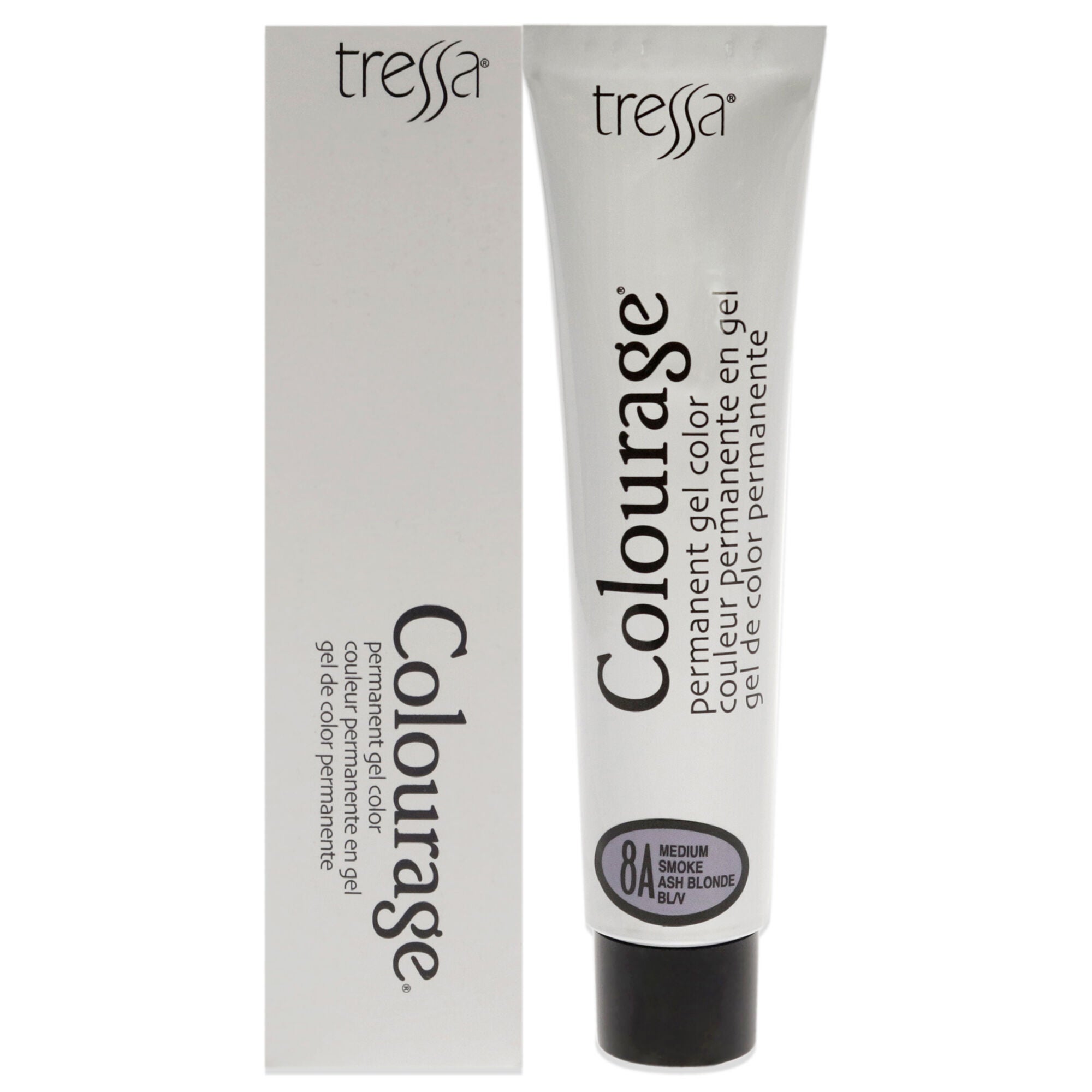 Colourage Permanent Gel Color - 8A Medium Smoke Ash Blonde by Tressa for Unisex - 2 oz Hair Color, See Description, hi-res image number 0