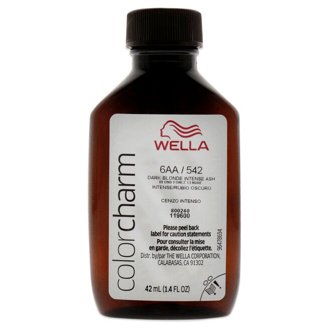 Color Charm Permanent Liquid Hair Color - 542 6AA Ash Blonde by Wella for Unisex - 1.42 oz Hair Color, See Description, alternate image number 4