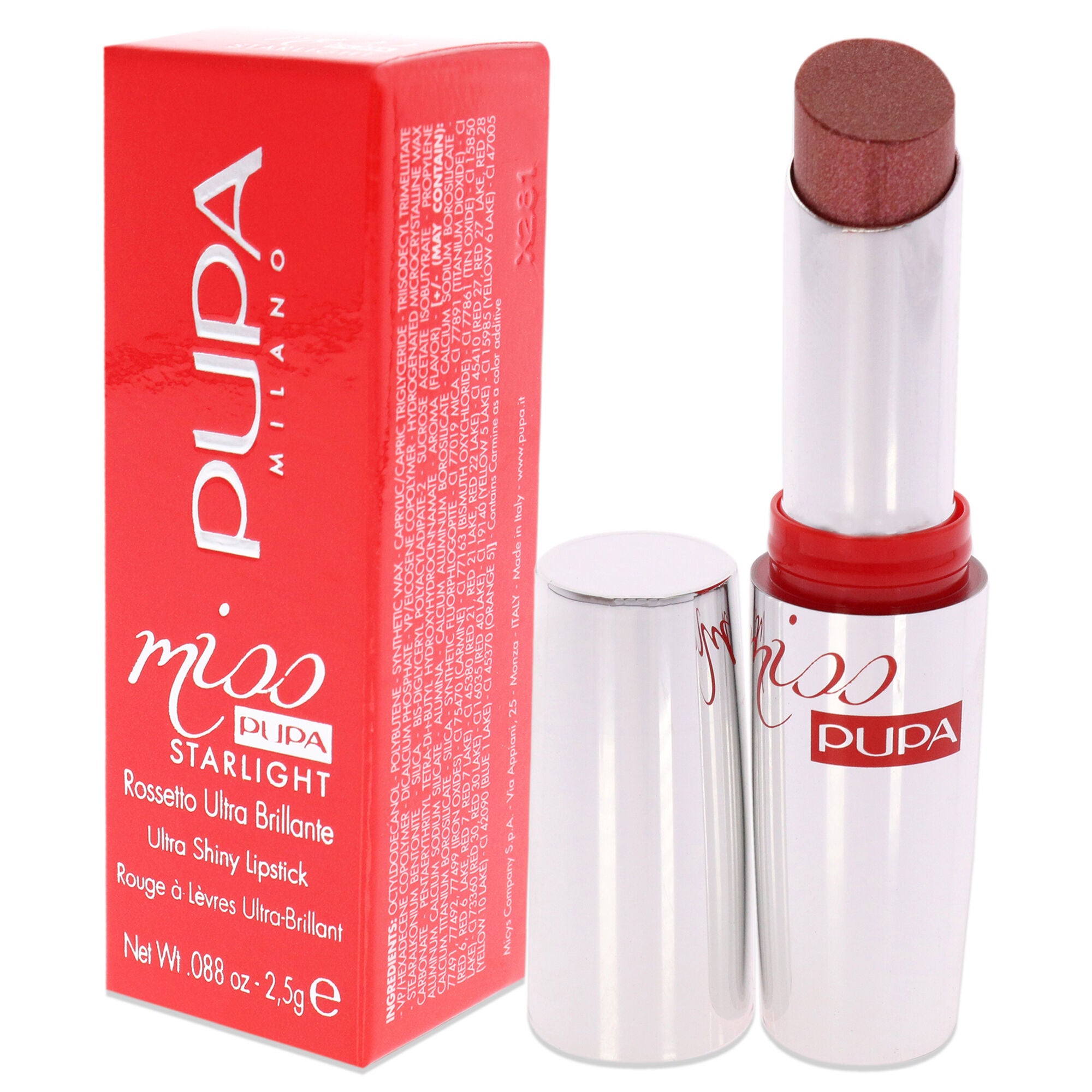 Miss Pupa Starlight Ultra-shiny - 702 Gorgeous Grace by Pupa Milano for Women - 0.88 oz Lipstick, , alternate image number 7