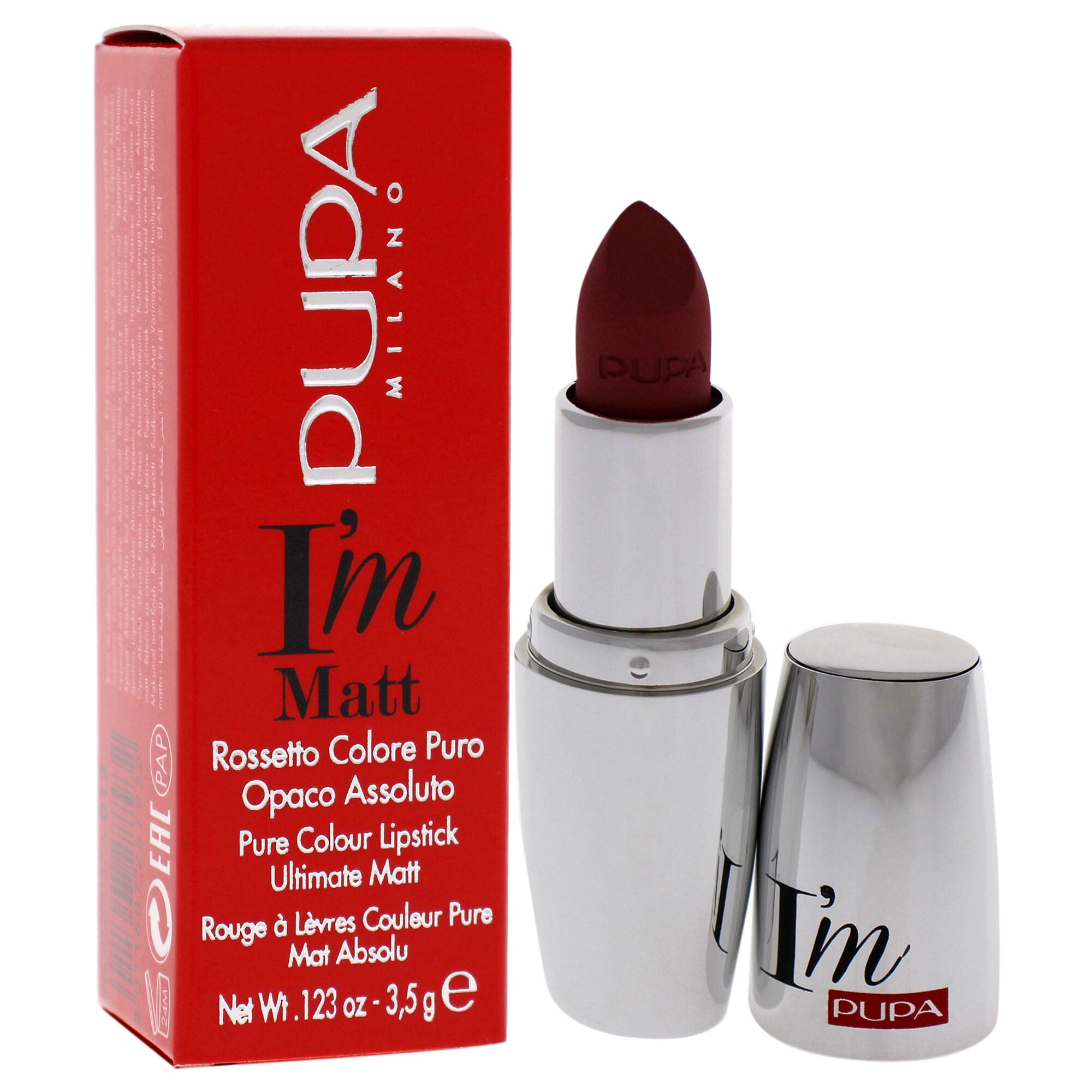 I Am Matte Pure Colour Lipstick - 012 Angel Rose by Pupa Milano for Women - 0.123 oz Lipstick, See Description, alternate image number 1