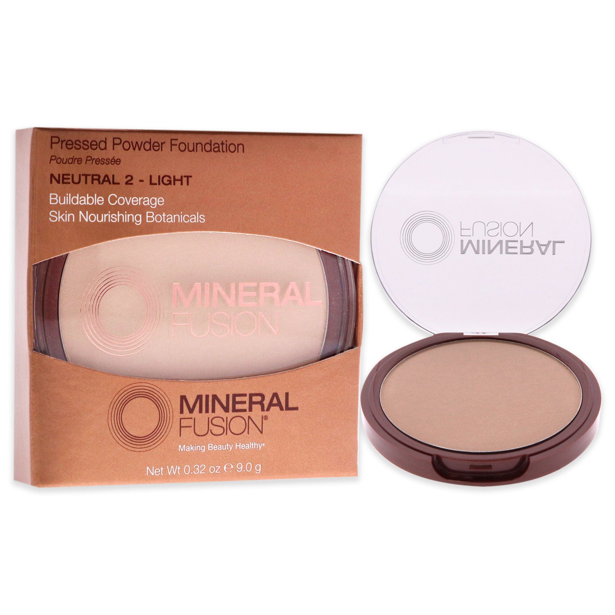 Pressed Powder Foundation - 02 Neutral by Mineral Fusion for Women - 0.32 oz Foundation, , alternate image number 6