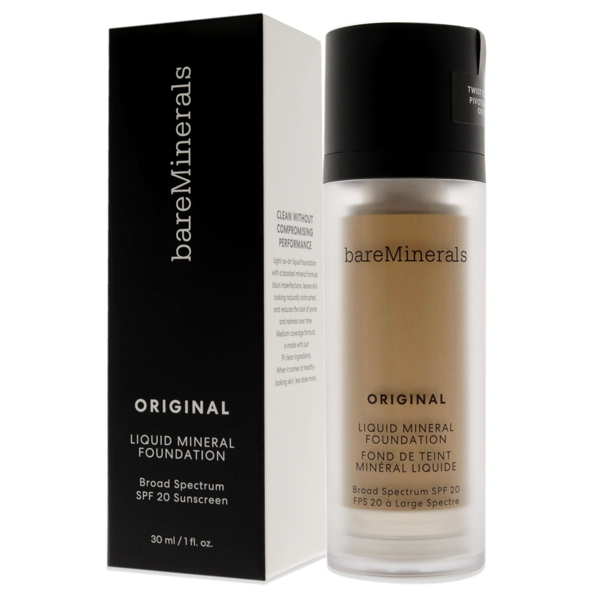 Original Liquid Mineral Foundation SPF 20 - 16 Golden Nude by bareMinerals for Women - 1 oz Foundation, , alternate image number 7