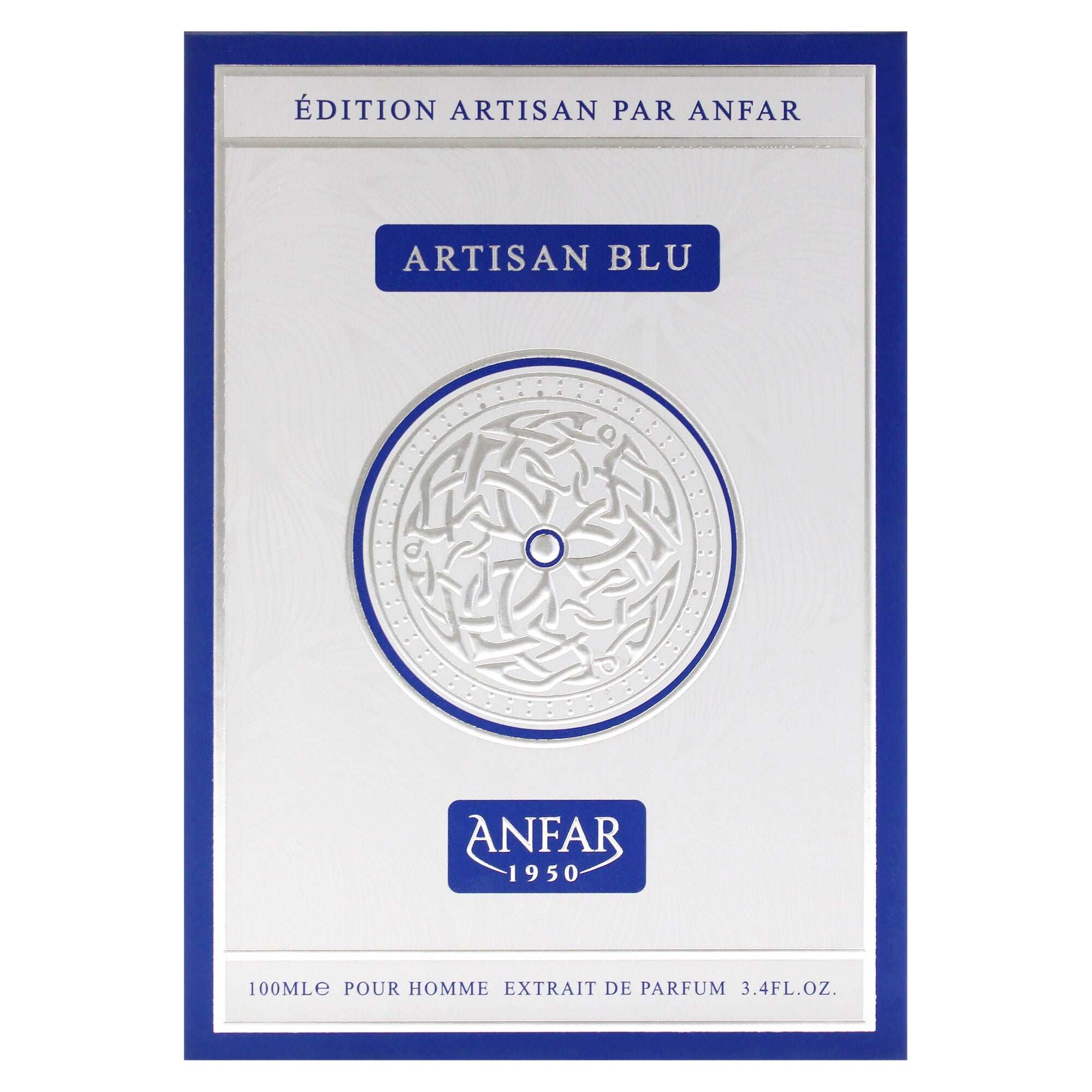 Artisan Edition - Blu by Anfar for Men - 3.4 oz Extrait De Parfum Spray, Clear, alternate image number 3