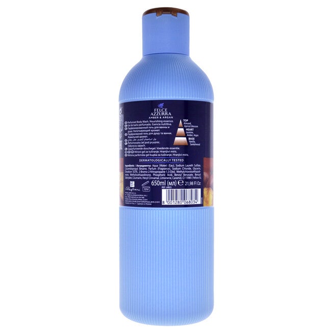 Amber and Argan by Felce Azzurra for Unisex - 22 oz Body Wash, , alternate image number 3
