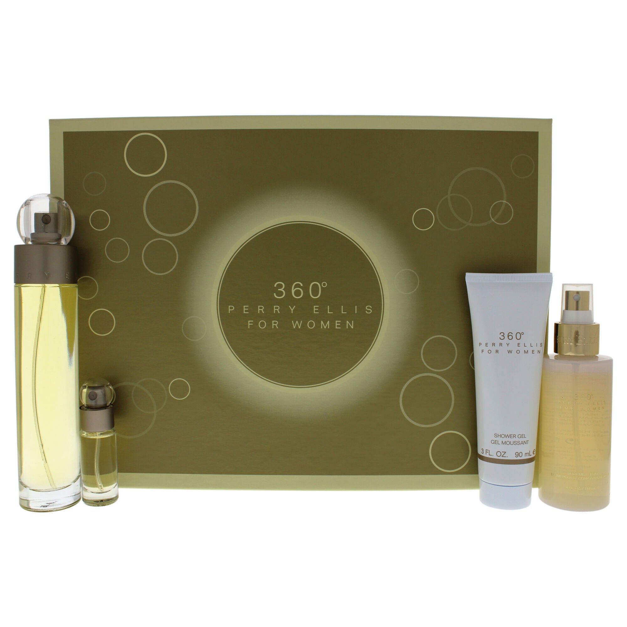 360 by Perry Ellis for Women - 4 Pc Gift Set 3.4oz EDT Spray, 4oz Body Mist Spray, 3oz Shower Gel, 0.25oz EDT Spray, , alternate image number 5
