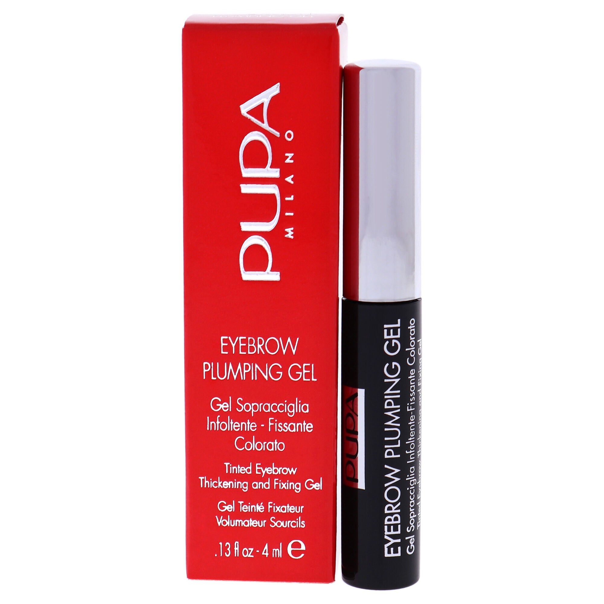 Eyebrow Plumping Gel - 002 Brown by Pupa Milano for Women - 0.13 oz Eyebrow Gel, See Description, hi-res image number 0