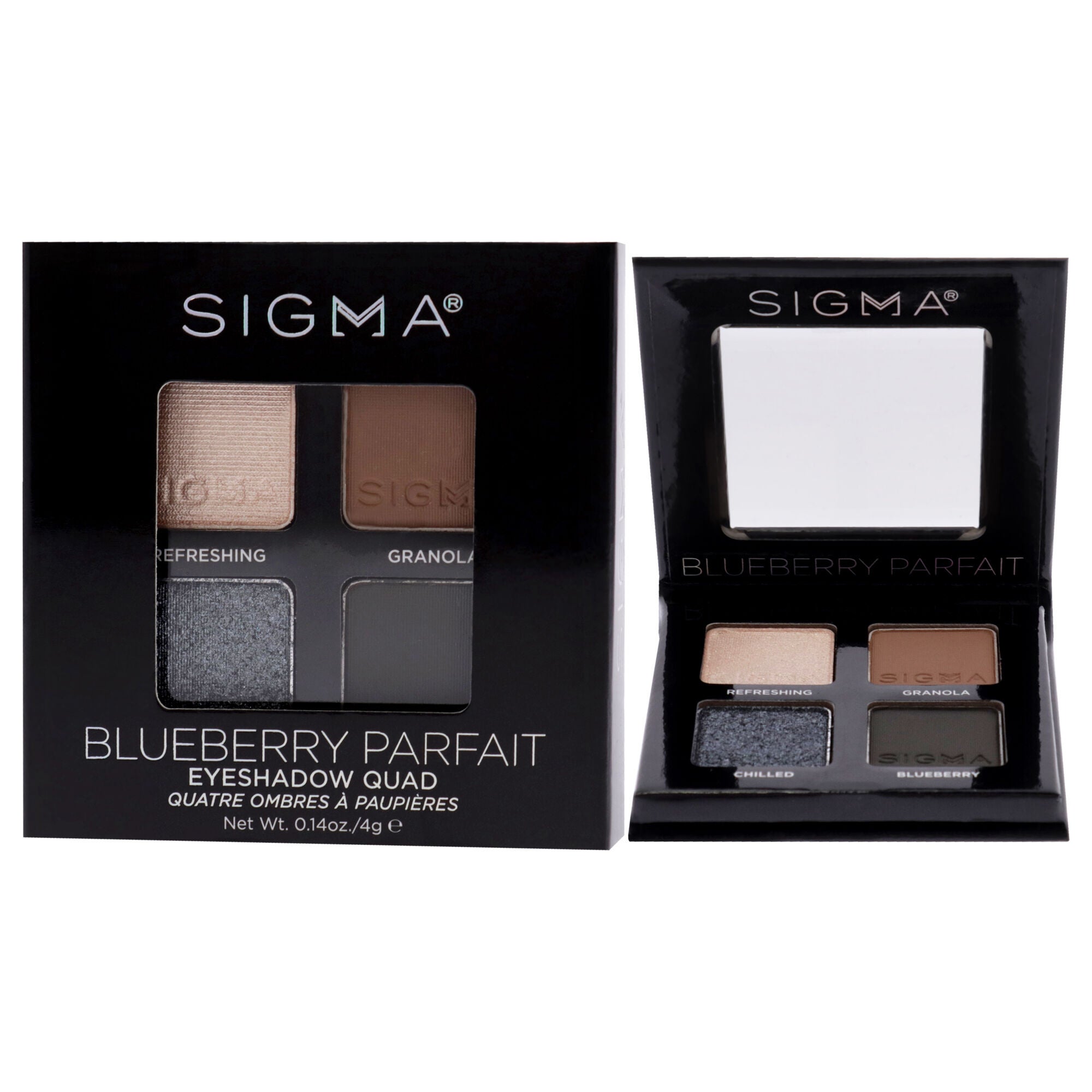 Eyeshadow Quad - Blueberry Parfait by SIGMA for Women - 0.14 oz Eye Shadow, , alternate image number 3