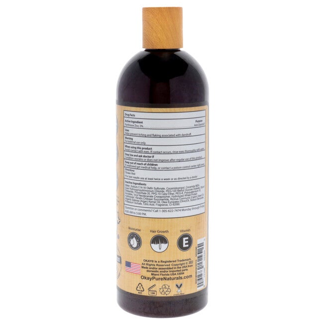 3-In-1 Hair and Beard Shampoo-Conditioner and Treatment by Okay for Men - 16 oz Treatment, , alternate image number null
