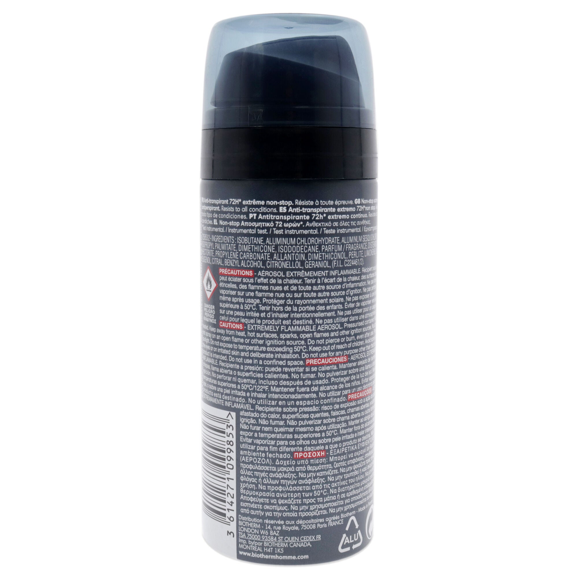 Homme Day Control 72h Deodorant by Biotherm for Men - 3.33 oz Deodorant Spray, See Description, alternate image number 1