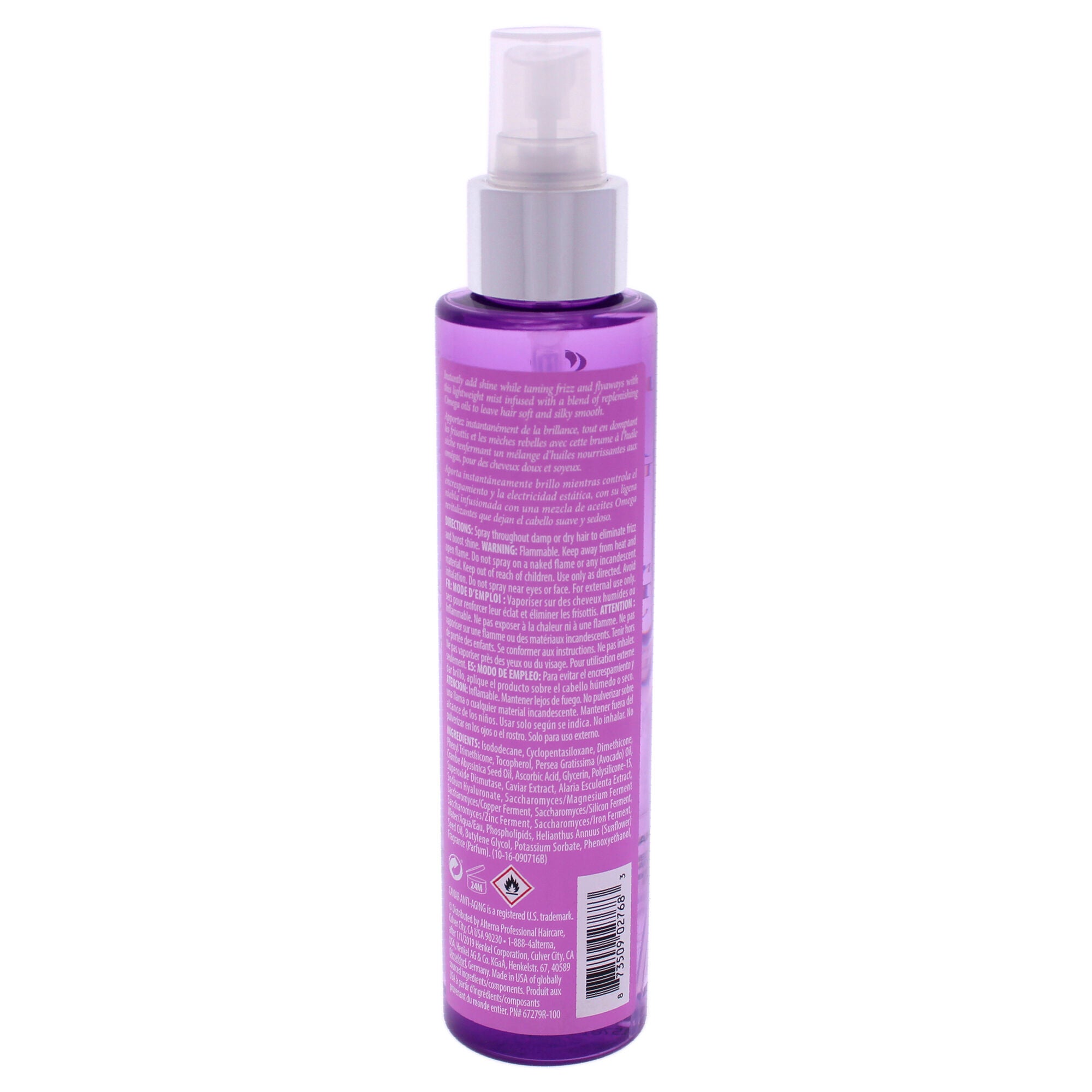 Caviar Anti-Aging Smoothing Anti-Frizz Dry Oil Mist by Alterna for Unisex - 5 oz Mist, See Description, alternate image number 2