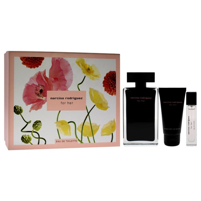 Narciso Rodriguez by Narciso Rodriguez for Women - 3 Pc Gift Set 3.3oz EDT Spray, 0.33oz EDT Purse Spray, 1.6oz Body Lotion, NA, alternate image number null