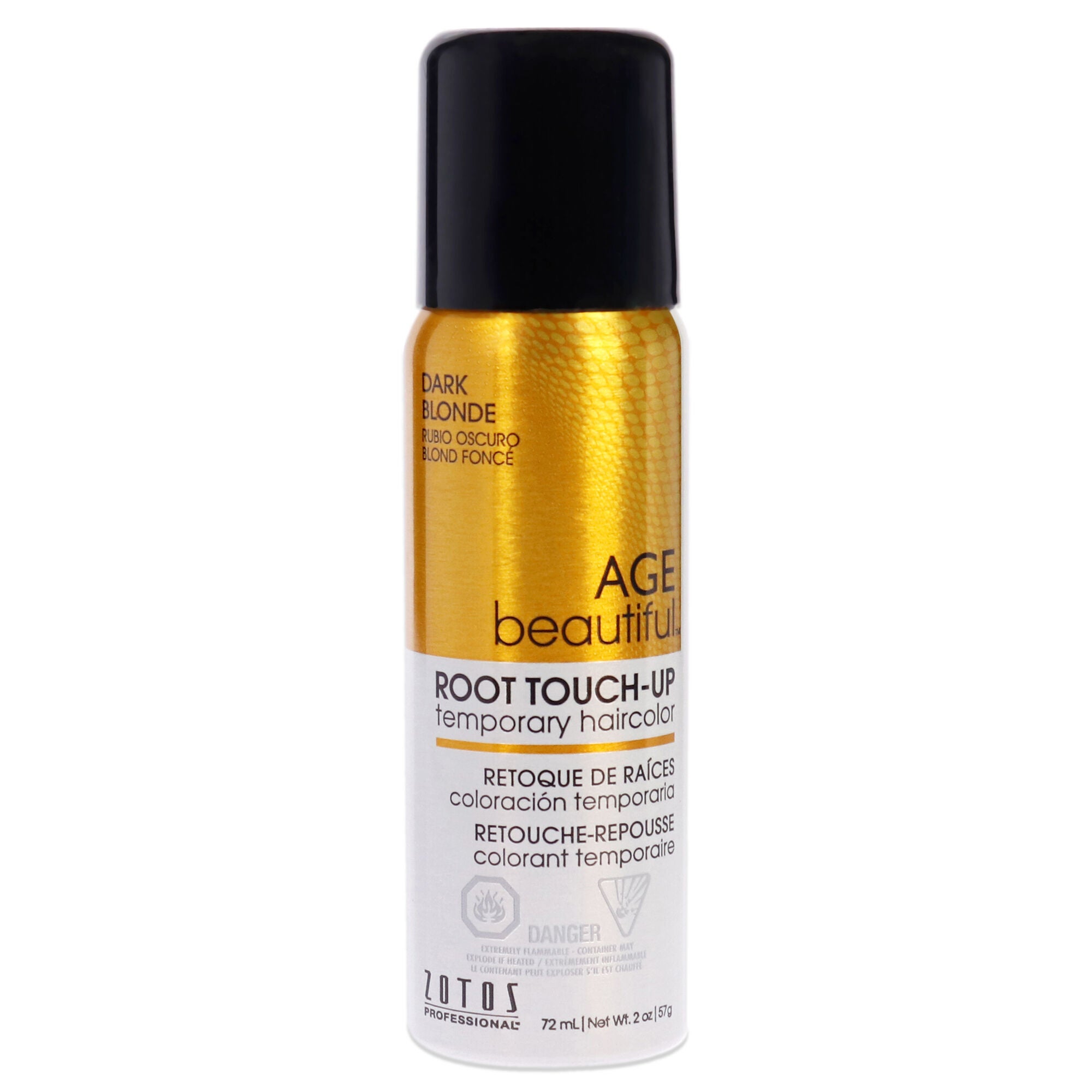 Root Touch Up Temporary Haircolor Spray - Dark Blonde by AGEbeautiful for Unisex - 2 oz Hair Color, See Description, hi-res image number 0