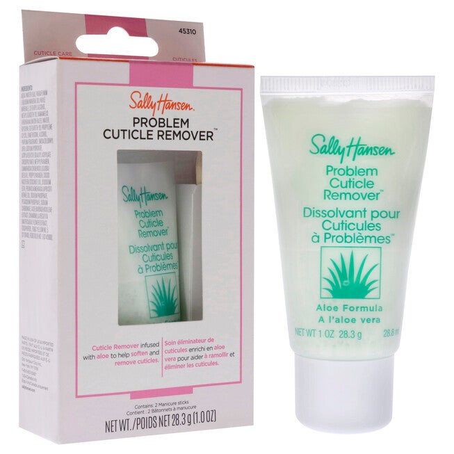 Problem Cuticle Remover by Sally Hansen for Women - 3 Pc 1oz Cuticle Remover, 2 Manicure Sticks, NA, alternate image number null