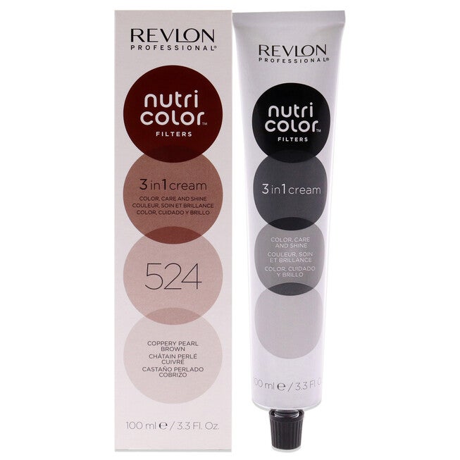 Nutri Color Cream - 524 Copper Pearl Brown by Revlon for Unisex - 3.3 oz Hair Color, NA, hi-res image number null
