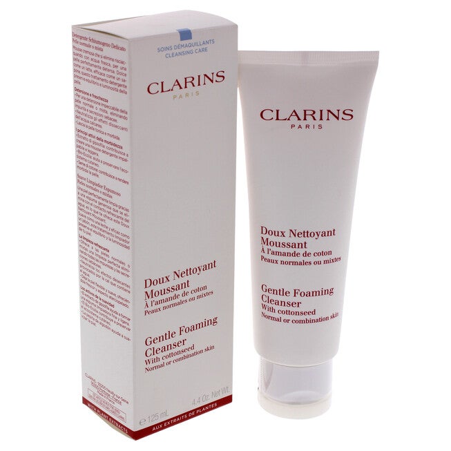 Gentle Foaming Cleanser With Cottonseed (Normal / Combination Skin by Clarins for Unisex - 4.4 oz Foaming Cleanser, NA, alternate image number null
