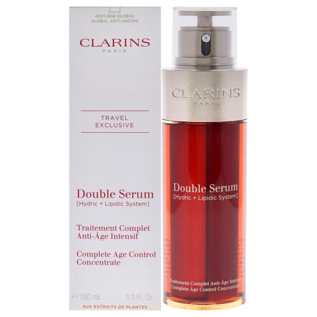 Double Serum Complete Age Control Concentrate by Clarins for Unisex - 3.3 oz Serum, NA, hi-res image number null