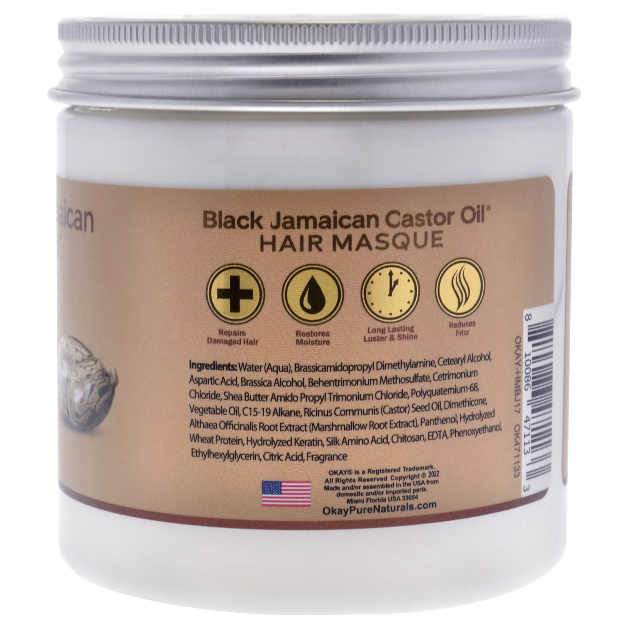Black Jamaican Castor Oil Hair Masque by Okay for Unisex - 17 oz Masque, See Description, alternate image number 2
