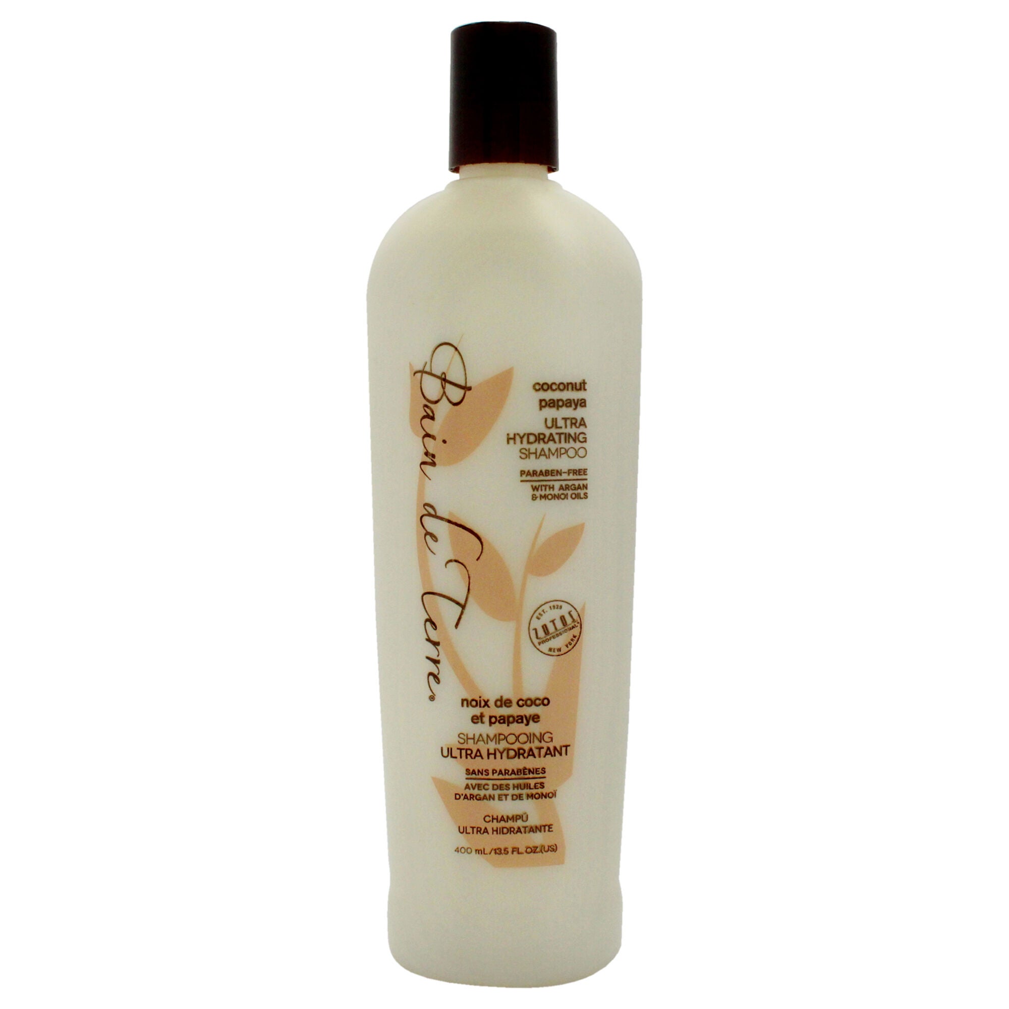 Coconut Papaya Ultra Hydrating Shampoo by Bain de Terre for Unisex - 13.5 oz Shampoo, See Description, hi-res image number 0