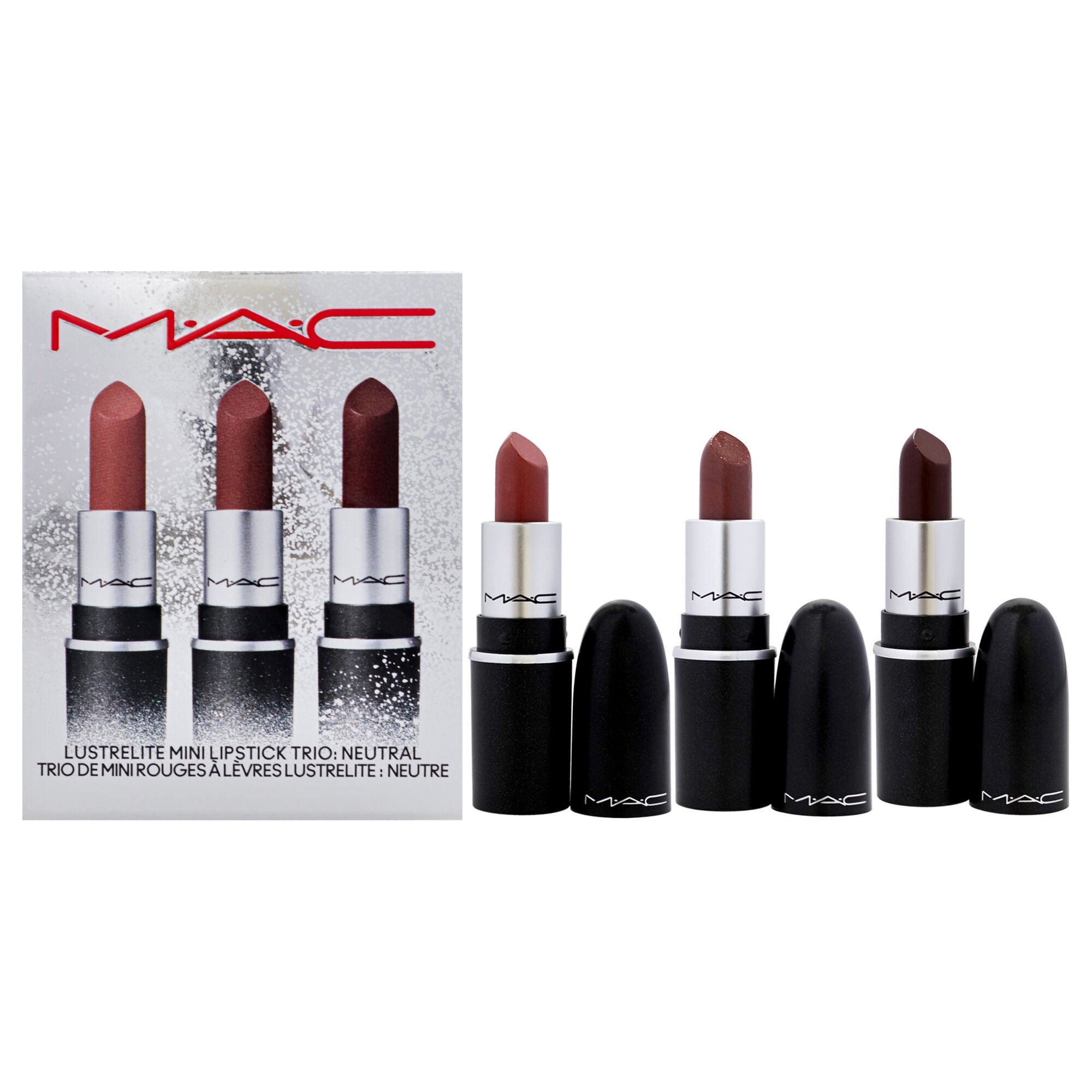 Lustrelite Mini Lipstick Trio - Neutral by MAC for Women - 3 Pc Gift Set, See Description, hi-res image number 0