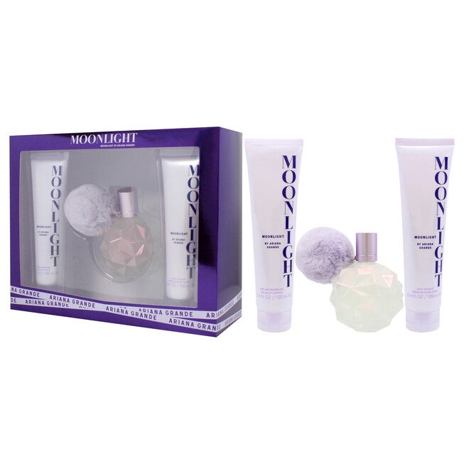 Moonlight by Ariana Grande for Women - 3 Pc Gift Set 3.4oz EDP Spray, 3.4oz Body Souffle, 3.4oz Shower Gel, NA, alternate image number null