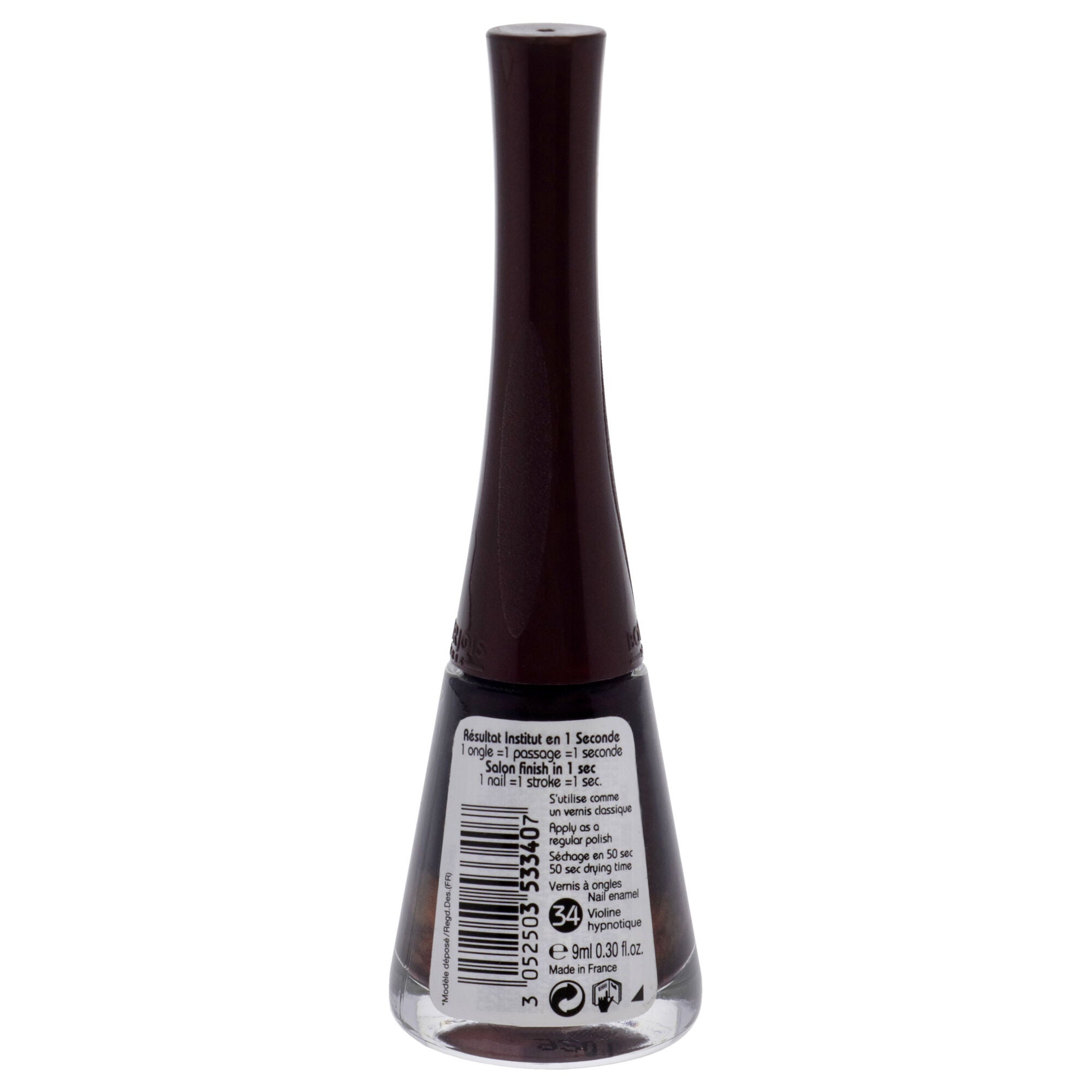 1 Seconde - 34 Violine Hypnotique by Bourjois for Women - 0.3 oz Nail Polish, See Description, alternate image number 2
