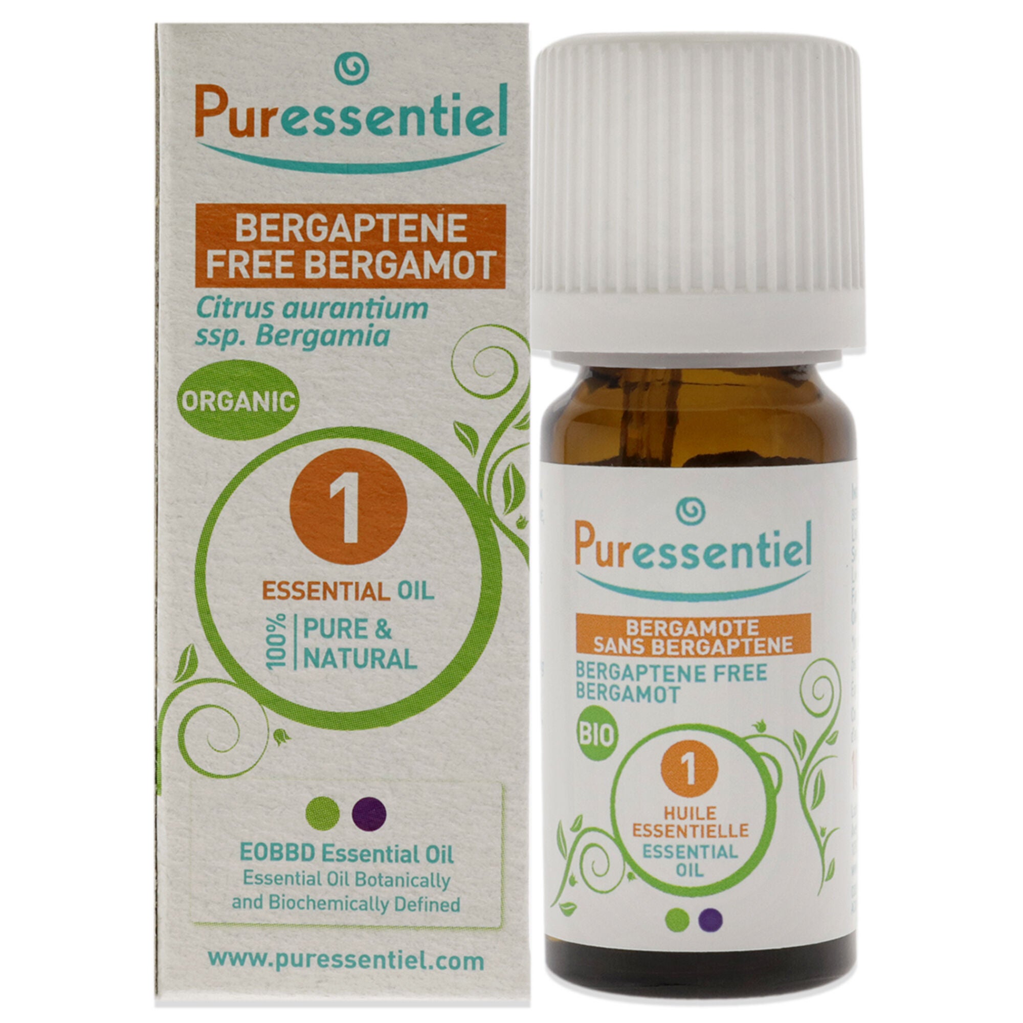 Organic Essential Oil - Bergamot by Puressentiel for Unisex - 0.34 oz Oil, See Description, hi-res image number 0