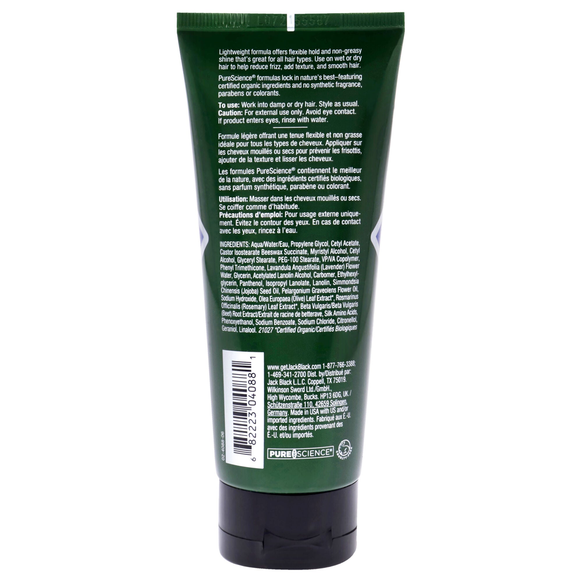 Sleek Finish Texture Cream by Jack Black for Men - 3.4 oz Texturizer, See Description, alternate image number 1