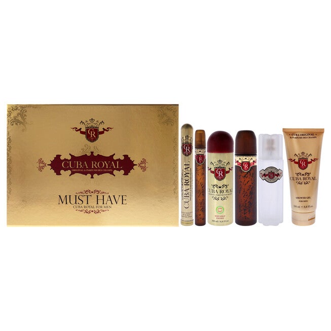 Cuba Royal by Cuba for Men - 5 Pc Gift Set 3.3oz EDT Spray, 1.17oz EDT Spray, 6.6oz Shower Gel, 3.3oz After Shave, 6.6oz Body Spray, NA, hi-res image number null