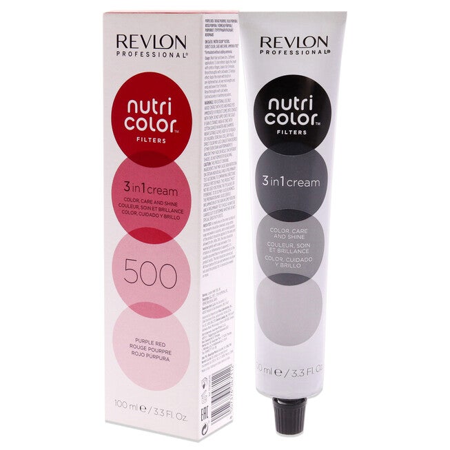 Nutri Color Cream - 500 Purple Red by Revlon for Unisex - 3.3 oz Hair Color, NA, alternate image number null