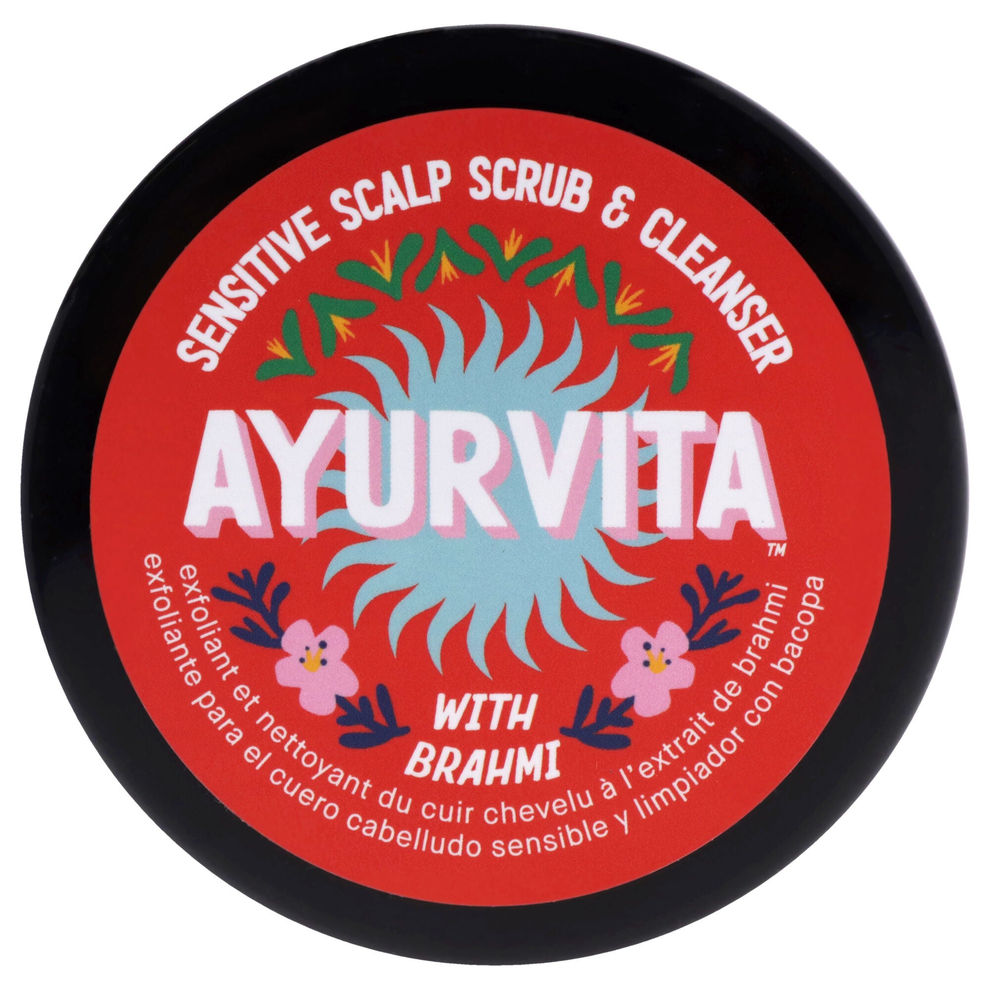 Brahmi Sensitive Scalp Scrub and Cleanser by AyurVita for Unisex - 8.8 oz Cleanser, , alternate image number 5