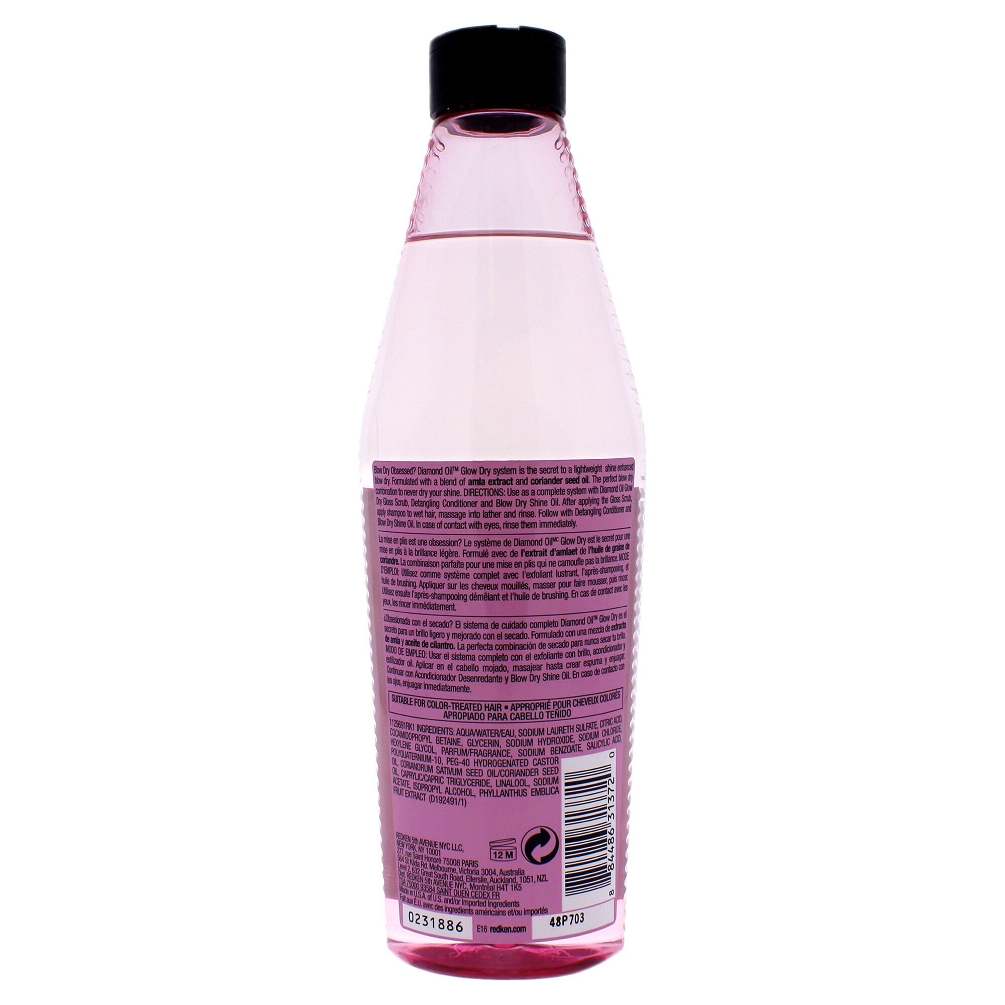 Diamond Oil Glow Dry Gloss Shampoo by Redken for Unisex - 10.1 oz Shampoo, See Description, alternate image number 3