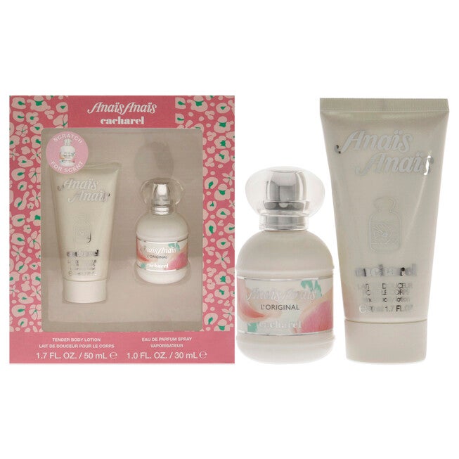 Anais Anais LOriginal by Cacharel for Women - 2 Pc Gift Set 1oz EDP Spray, 1.7oz Tender Body Lotion, NA, hi-res image number null