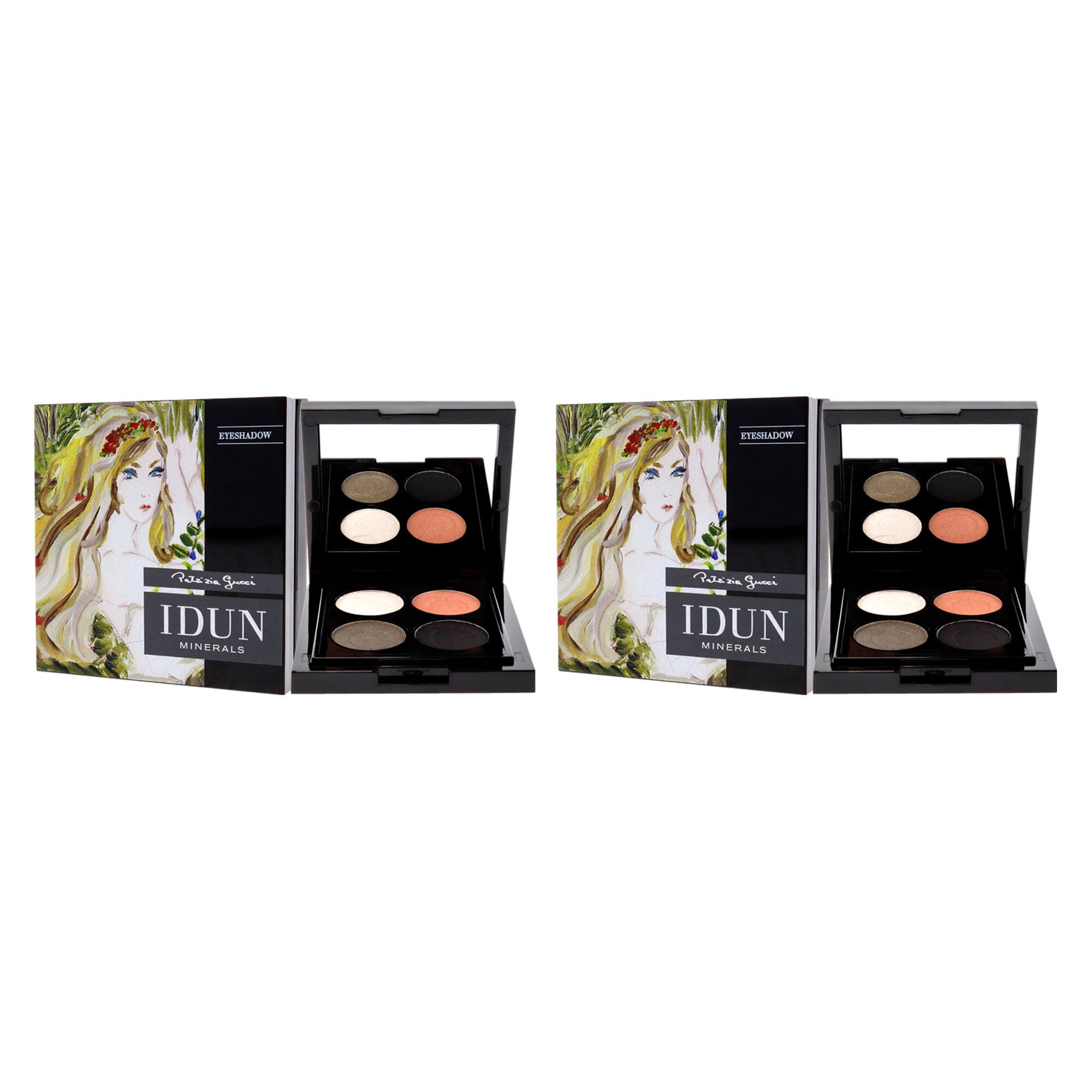 Eyeshadow Palette - 406 Vitsippa by Idun Minerals for Women - 4 x 0.03 oz Eye Shadow - Pack of 2, See Description, alternate image number 2