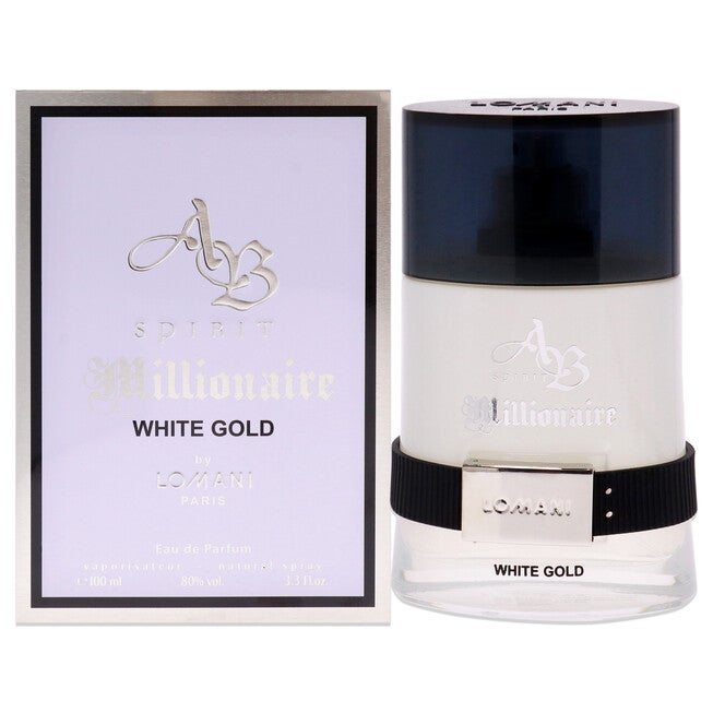Spirit Millionaire White Gold by Lomani for Men - 3.3 oz EDP Spray, See Description, hi-res image number 0