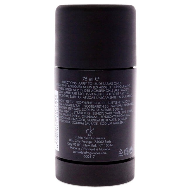 CK Be by Calvin Klein for Unisex - 2.6 oz Deodorant Stick, See Description, alternate image number 1