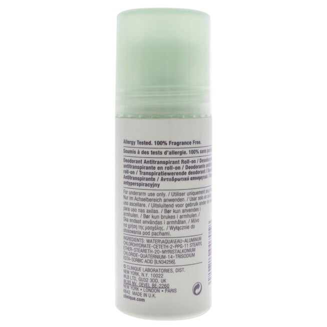 Clinique Anti-perspirant Deodorant Roll-on by Clinique for Men - 2.5 oz Deodorant Roll-On, NA, alternate image number null